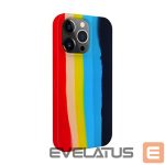 Tagakaaned Evelatus Apple iPhone 15 Pro Max Silicone case Multi-Colored Rainbow