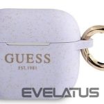 Korpus kõrvaklappidele Guess Apple AirPods 3 cover Silicone Glitter Purple