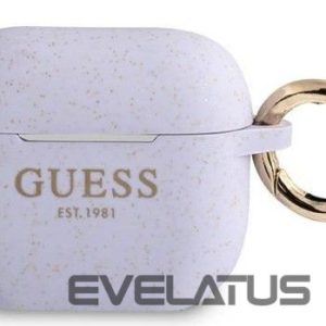 Korpus kõrvaklappidele Guess Apple AirPods 3 cover Silicone Glitter Purple