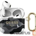 Korpus kõrvaklappidele Guess Apple AirPods 3 cover Camo Collection Black White