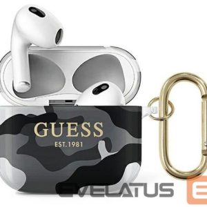 Korpus kõrvaklappidele Guess Apple AirPods 3 cover Camo Collection Black White