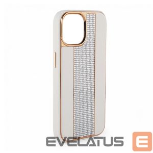 Tagakaaned iLike Apple iPhone 11 Diamonds and Leather Case White