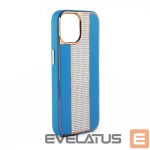 Tagakaaned iLike Apple iPhone 15 Pro Diamonds and Leather Case Blue
