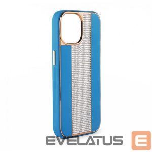 Tagakaaned iLike Apple iPhone 15 Pro Diamonds and Leather Case Blue