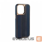 Tagakaaned iLike Apple iPhone 15 Leather Case Customized Midnight Blue