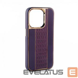 Tagakaaned iLike Apple iPhone 15 Leather Case Customized Plum