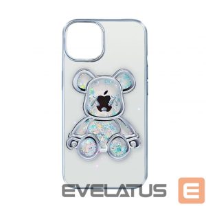 Tagakaaned iLike Apple iPhone 14 Silicone Case Print Desire Bear Silver