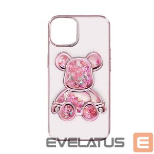 Tagakaaned iLike Apple iPhone 15 Silicone Case Print Desire Bear Pink