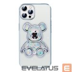 Tagakaaned iLike Apple iPhone 15 Pro Silicone Case Print Desire Bear Silver