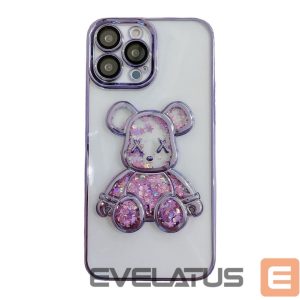 Tagakaaned iLike Apple iPhone 15 Pro Max Silicone Case Print Desire Bear Purple