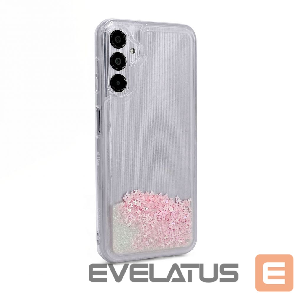 Tagakaaned iLike Samsung Galaxy A14 5G Silicone Case Water Glitter Pink