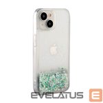 Tagakaaned iLike Apple iPhone 15 Silicone Case Water Glitter Silver