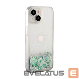 Tagakaaned iLike Apple iPhone 15 Silicone Case Water Glitter Silver