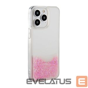 Tagakaaned iLike Apple iPhone 15 Pro Silicone Case Water Glitter Pink
