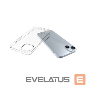 Tagakaaned Evelatus Apple iPhone 15 Plus Clear Silicone Case 1.5mm TPU Transparent