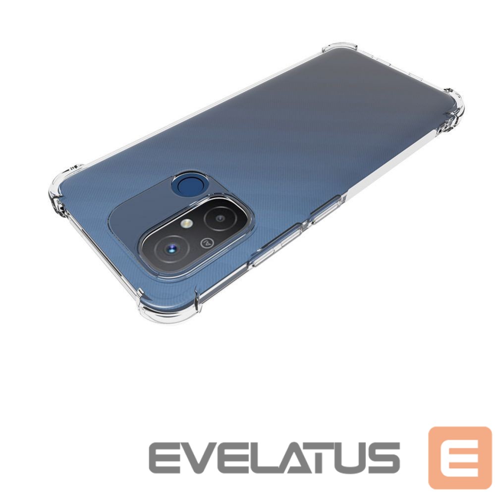 Tagakaaned Evelatus Xiaomi Redmi 12C Military Shockproof Silicone Case Transparent Transparent