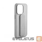 Tagakaaned iLike Apple iPhone 15 Plus Silicone Case with stand Silver
