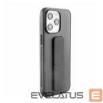 Tagakaaned iLike Apple iPhone 15 Pro Max Silicone Case with stand Black