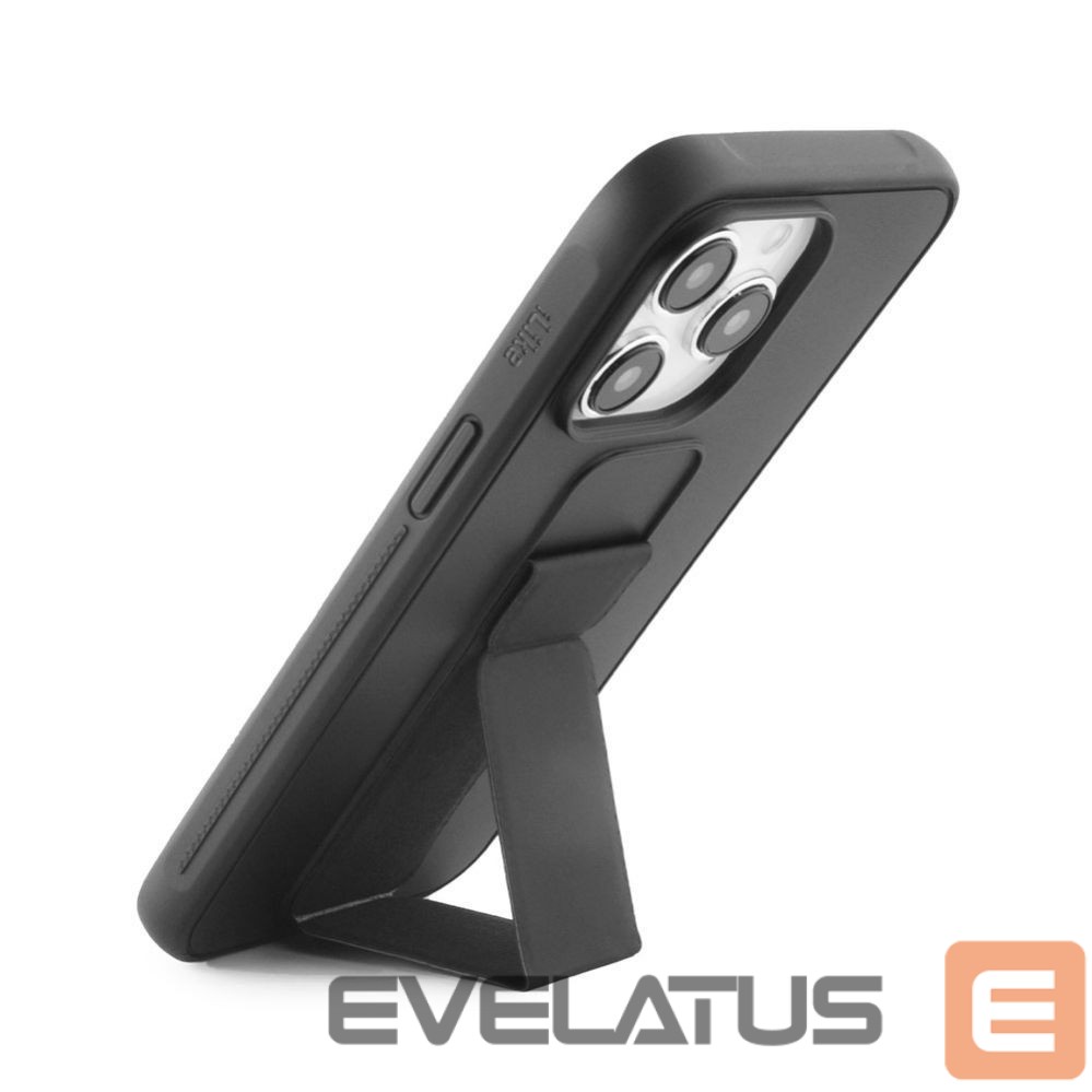Tagakaaned iLike Apple iPhone 14 Pro Silicone Case with stand Black