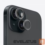 Kaitseklaasid Evelatus Apple iPhone 15 Camera Lens Protector Armor Black