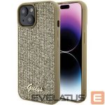Tagakaaned Guess Apple iPhone 15 HC PU DISCO SCRIPT METAL Gold