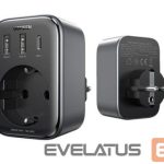 Adaptrid Ugreen  charger 30W (2xUSB/USB C/AC) / adapter EU - EU 13A Ugreen CD314 Black