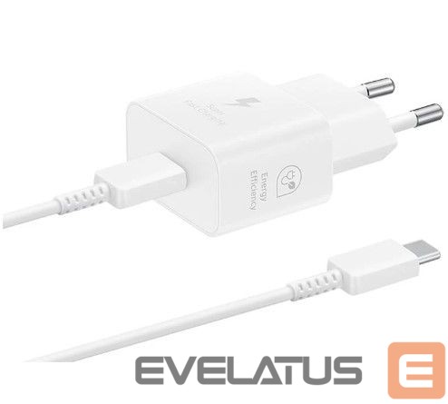 Adaptrid Samsung Samsung USB-C 25W Travel Charger + USB-C Data Cable EP-T2510XWE White