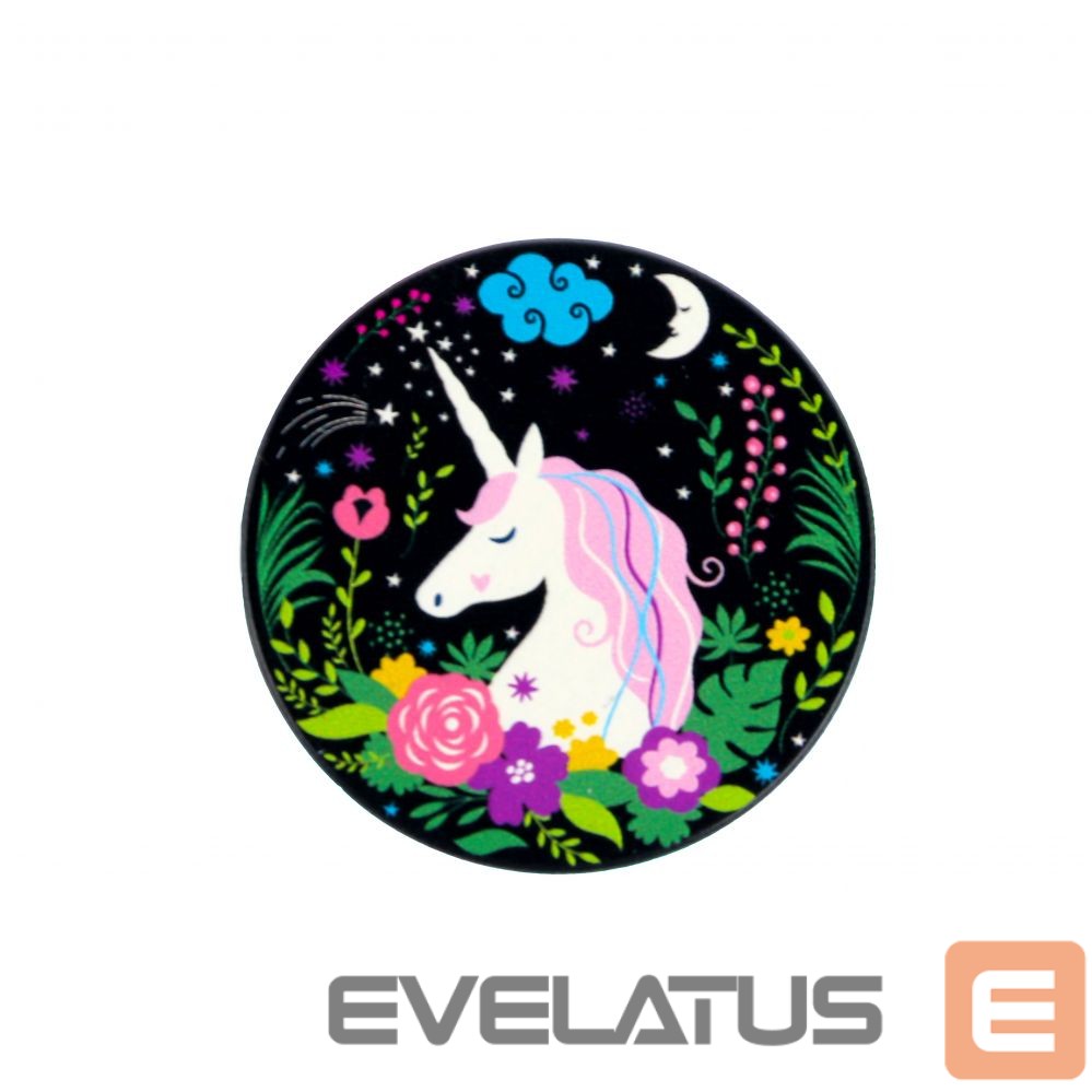 Universaalne telefonihoidja (Popsocket) iLike Universal Pop Holder Unicorn Black
