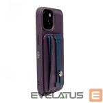 Tagakaaned iLike Apple iPhone 15 Pro Max LEATHER POCKET STAND COVER Purple