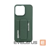 Tagakaaned iLike Apple iPhone 15 Pro LEATHER HIDDEN POCKET STAND COVER Green