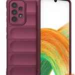 Tagakaaned iLike Samsung Galaxy A33 5G Shield Case flexible armored Plum