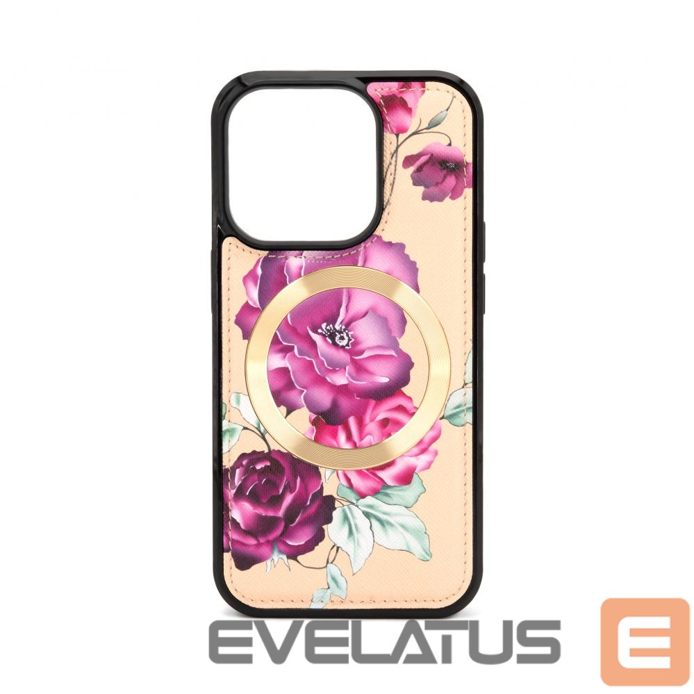 Tagakaaned Evelatus Apple iPhone 15 Pro Wallet and Slim Cover Case Beige