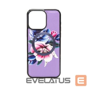 Tagakaaned Evelatus Apple iPhone 15 Pro Max Wallet and Slim Cover Case Purple