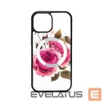 Tagakaaned Evelatus Apple iPhone 14 Leather Case Zipper Design Flower White