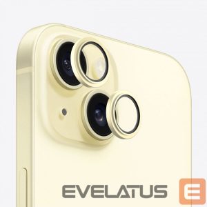 Kaitseklaasid Evelatus Apple iPhone 15 / 15 Plus Camera Lens Protector Armor Yellow