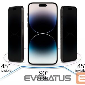 Kaitseklaasid iLike Samsung GALAXY S23 TEMPERED PRIVACY GLASS (WITH CUTOUT FOR READER) Black