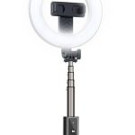 Selfie pulk iLike  SELFIE HANDLE TRIPOD AND RING LIGH BLUETOOTH Black