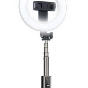 Selfie pulk iLike  SELFIE HANDLE TRIPOD AND RING LIGH BLUETOOTH Black