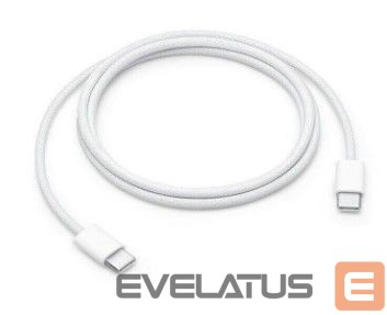 Helikaabel Apple USB-C Woven Charge Cable 1 m, White, USB-C, USB-C 60w White
