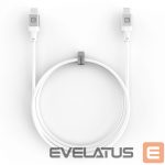 Kaabel Evelatus  Evelatus USB C to C Cable 1.2M 60W / 20V3A Aluminum housing braiding White