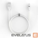 Kaabel Evelatus  Evelatus USB A to Lightning, Cable 1.2M (MFI11CL) Aluminum housing braiding White