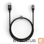 Kaabel Evelatus  Cable USB A to C, 1.2M Aluminum housing braiding Black