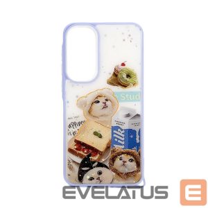 Tagakaaned iLike Samsung Galaxy A55 EPOXY CARTOON COVER White Blue