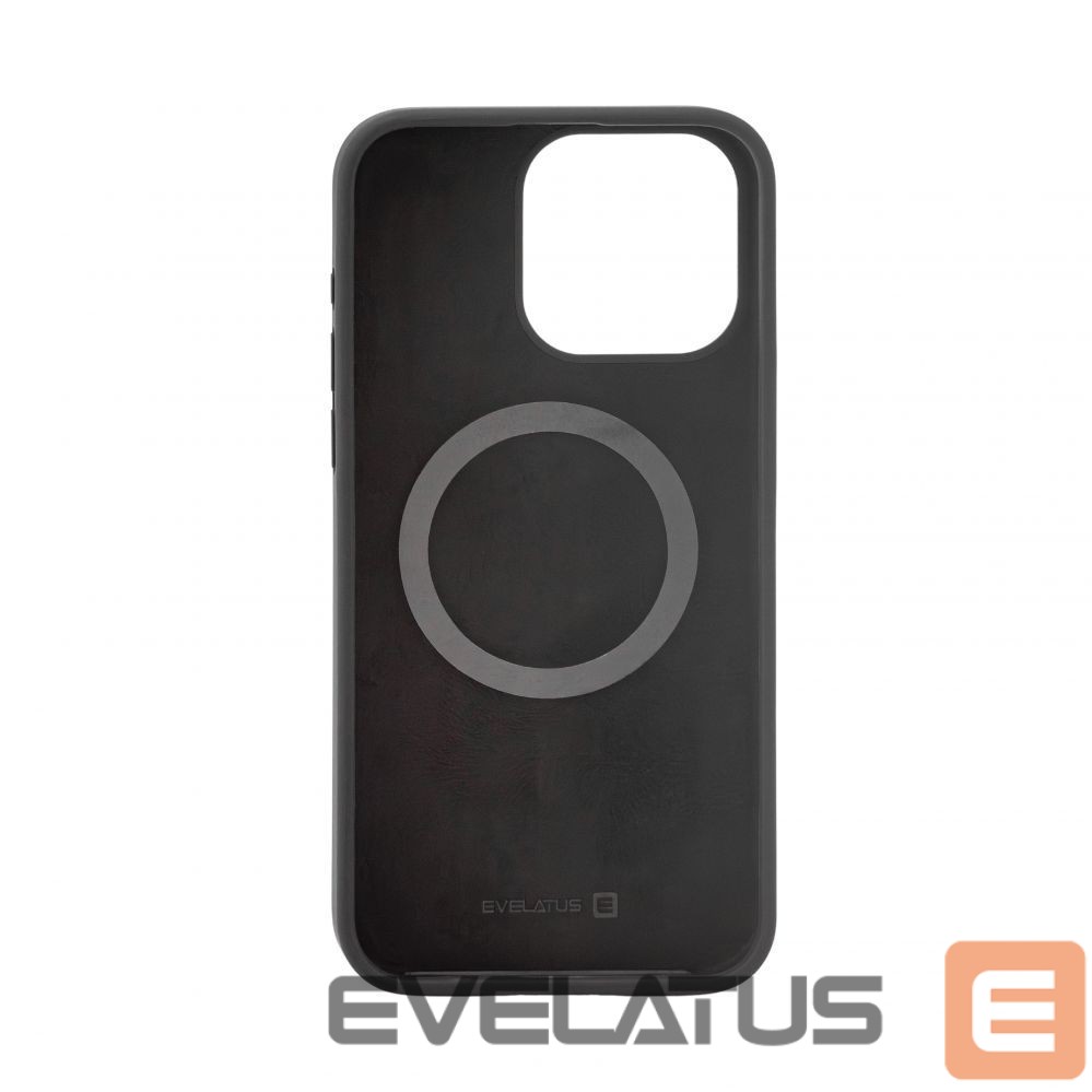 Tagakaaned Evelatus Apple iPhone 15 Pro Max Premium Magsafe Soft Touch Silicone Case New Function Black