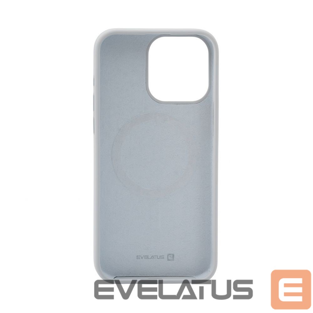 Tagakaaned Evelatus Apple iPhone 15 Pro Max Premium Magsafe Soft Touch Silicone Case New Function Grey Blue