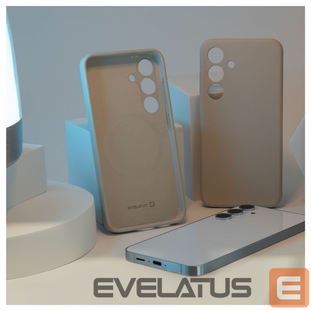 Tagakaaned Evelatus Samsung Galaxy S24 Premium Magsafe Soft Touch Silicone Case Grey
