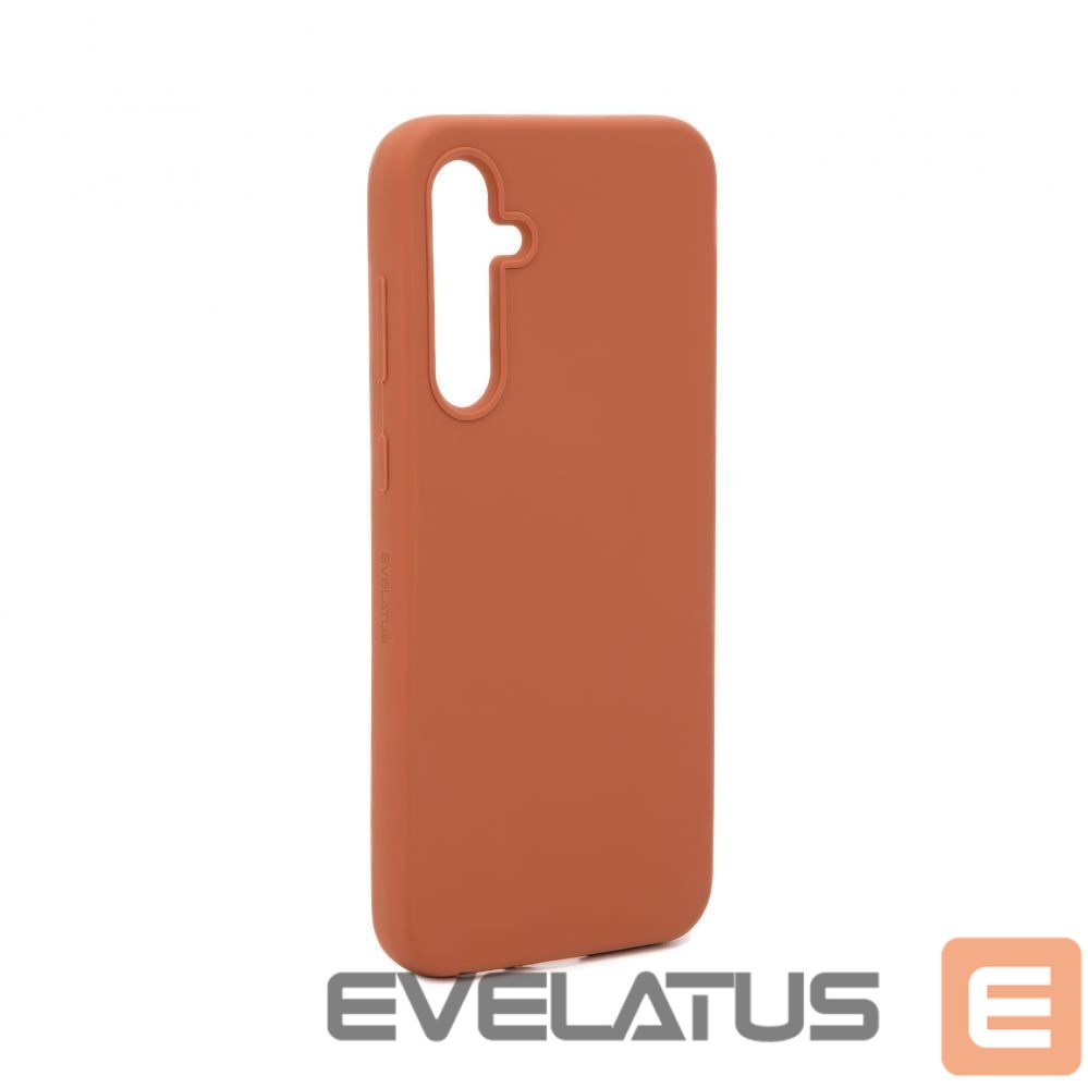 Tagakaaned Evelatus Samsung Galaxy S23 FE Premium Soft Touch Silicone Case Saddle Brown