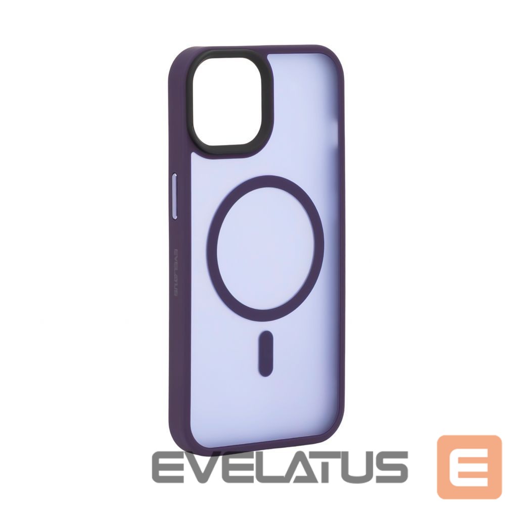 Tagakaaned Evelatus Apple iPhone 14 Hybrid Case With MagSafe PC+TPU Deep Purple