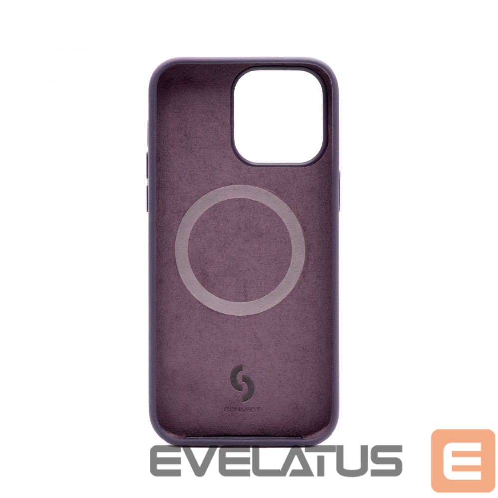 Tagakaaned Connect Apple iPhone 14 Pro Max Premium Magsafe Soft Touch Silicone Case New Function Purple