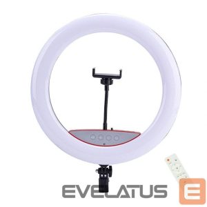 Selfie pulk Elight  SR14 36cm LED Light Ring with Smartphone holder + 220V Adapter + BT remote Black
